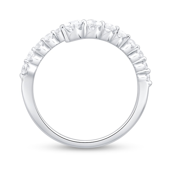 1/2 CT. T.w. Certified Lab-Grown Diamond Bypass Ring in 10K White Gold (F/Vs2)