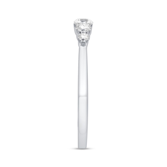 1/3 CT. T.w. Certified Lab-Grown Diamond Five Stone Band in 10K White Gold (F/Vs2)