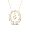 Thumbnail Image 3 of 1 CT. T.W. Journey Certified Lab-Created Diamond Circle Necklace in 10K Gold (F/VS2)