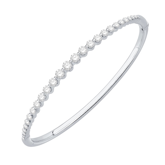 2 CT. T.w. Certified Lab-Grown Diamond Bangle in 10K White Gold (F/Vs2)