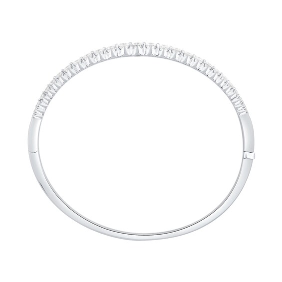 2 CT. T.w. Certified Lab-Grown Diamond Bangle in 10K White Gold (F/Vs2)