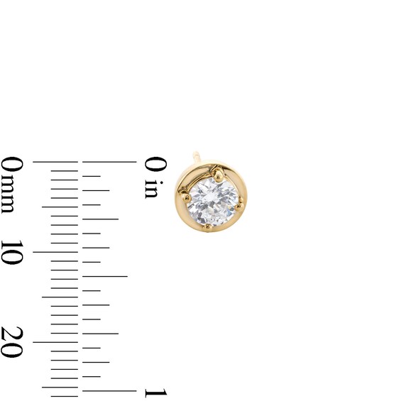 1-1/2 CT. T.w. Certified Lab-Grown Diamond Frame Solitaire Stud Earrings in 14K Gold (F/Vs2)