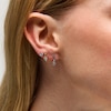 Thumbnail Image 2 of 1/4 CT. T.W. Diamond Miracle Solitaire Three Pair Earrings Set in Sterling Silver and 14K Gold Plate