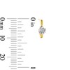Thumbnail Image 5 of 1/4 CT. T.W. Diamond Miracle Solitaire Three Pair Earrings Set in Sterling Silver and 14K Gold Plate