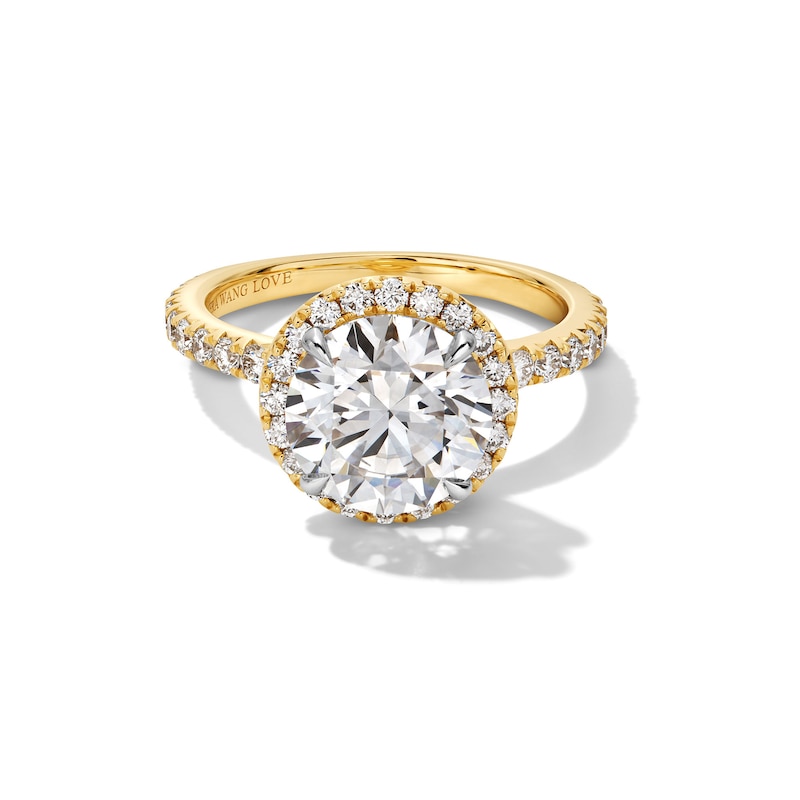 Main Image 1 of Vera Wang Love Collection 3-3/4 CT. T.W. Certified Lab-Grown Diamond Frame Engagement Ring in 14K Gold (F/VS2)