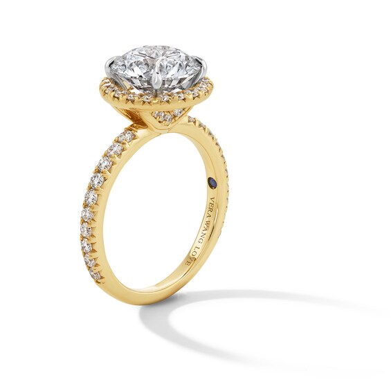 Vera Wang Love Collection 3-3/4 CT. T.w. Certified Lab-Grown Diamond Frame Engagement Ring in 14K Gold (F/Vs2)
