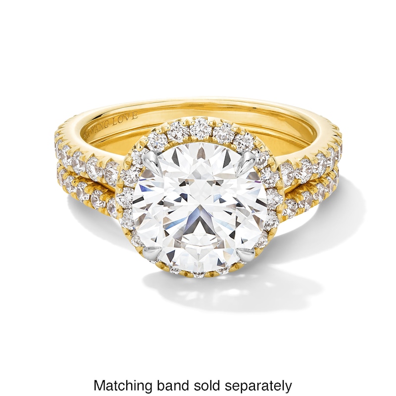 Main Image 5 of Vera Wang Love Collection 3-3/4 CT. T.W. Certified Lab-Grown Diamond Frame Engagement Ring in 14K Gold (F/VS2)