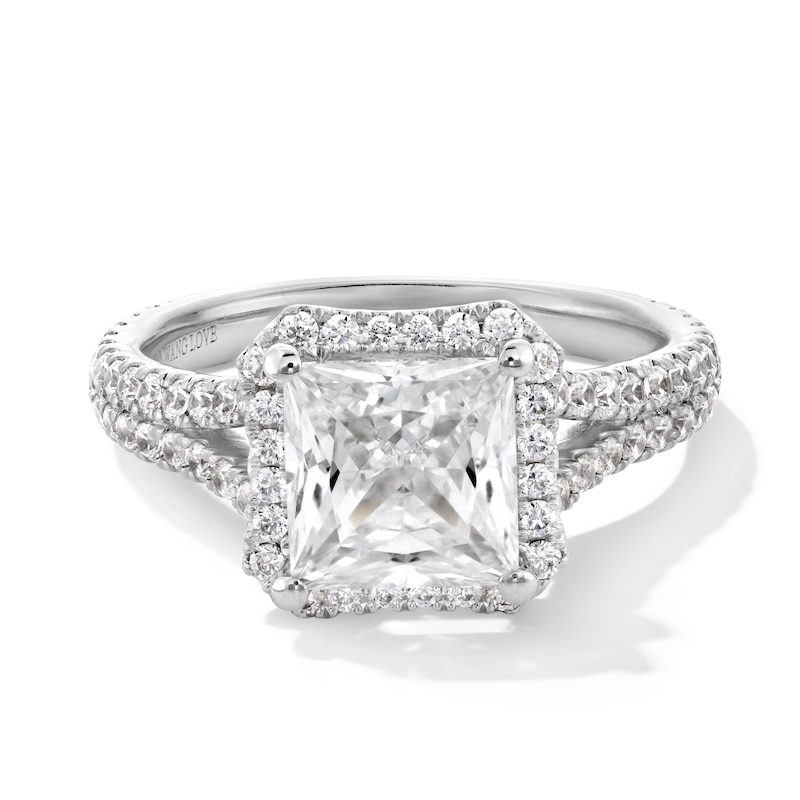 Main Image 1 of Vera Wang Love Collection 2-3/4 CT. T.W. Princess-Cut Certified Lab-Grown Diamond Engagement Ring in 14K White Gold
