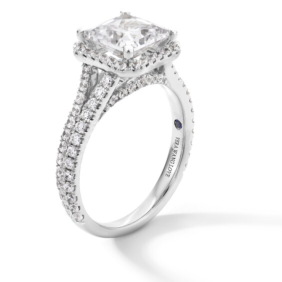 Vera Wang Love Collection 2-3/4 CT. T.w. Princess-Cut Certified Lab-Grown Diamond Engagement Ring in 14K White Gold