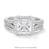 Thumbnail Image 5 of Vera Wang Love Collection 2-3/4 CT. T.W. Princess-Cut Certified Lab-Grown Diamond Engagement Ring in 14K White Gold