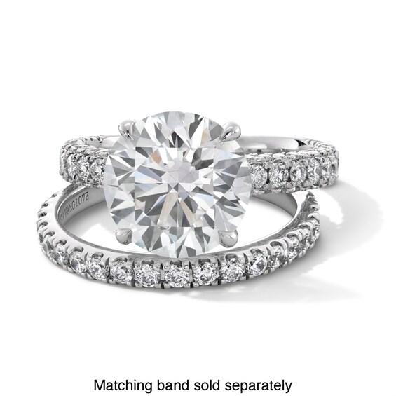Vera Wang Love Collection 4-7/8 CT. T.w. Certified Lab-Grown Diamond Engagement Ring in 14K White Gold (F/Vs2)