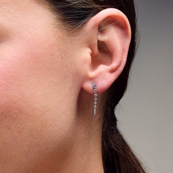 2 CT. T.w. Certified Lab-Grown Diamond Vertical Drop Earrings in 10K White Gold (F/Vs2