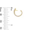 Thumbnail Image 3 of 1/2 CT. T.W. Certified Lab-Grown Diamond Open Circle Earrings in 10K Gold (F/VS2)