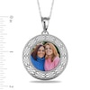Thumbnail Image 2 of Engravable Photo Filigree Frame Pendant in Sterling Silver (1 Image and 4 Lines)