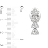 Thumbnail Image 3 of 1/6 CT. T.W. Lab-Grown Diamond Linear Drop Earrings in Sterling Silver