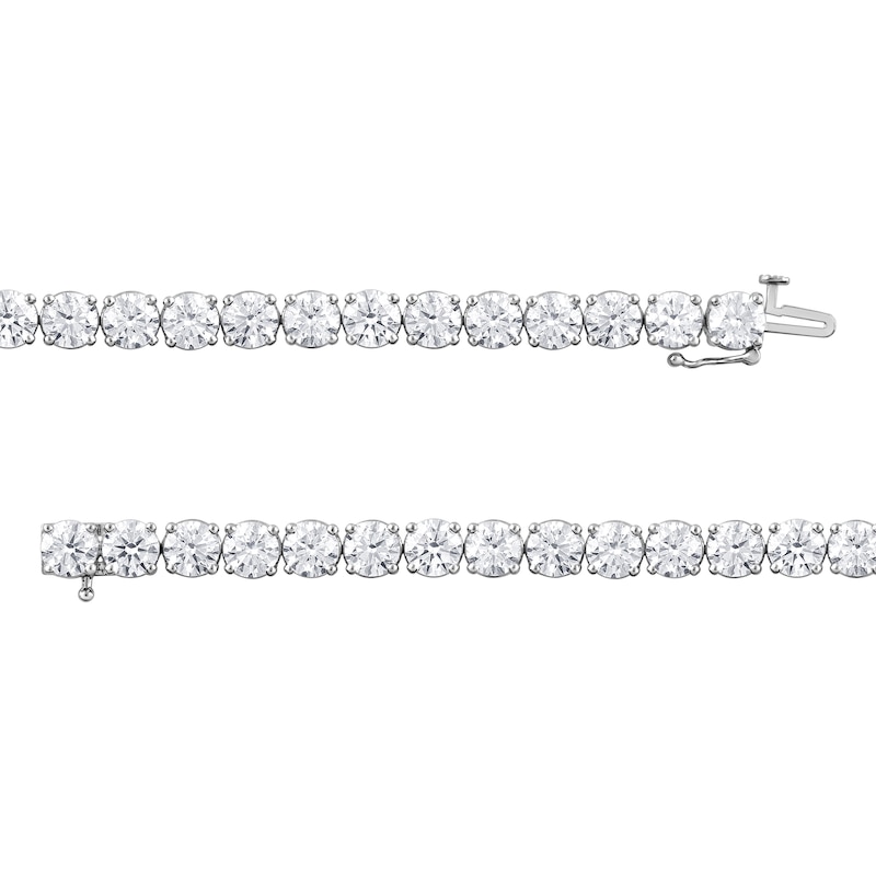 Main Image 3 of 15 CT. T.W. Certified Lab-Grown Diamond Tennis Bracelet in 14K White Gold (F/SI2)