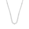 Thumbnail Image 1 of 20 CT. T.W. Certified Lab-Grown Diamond Graduated Riviera Necklace in 14K White Gold (F/SI2) - 16.5"
