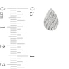 Thumbnail Image 3 of 1/2 CT. T.W. Lab-Grown Diamond Ribbon Teardrop Stud Earrings in 10K White Gold