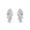 Thumbnail Image 2 of 1/5 CT. T.W. Lab-Grown Diamond Zig-Zag Stud Earrings in 10K White Gold