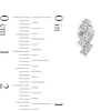 Thumbnail Image 3 of 1/5 CT. T.W. Lab-Grown Diamond Zig-Zag Stud Earrings in 10K White Gold