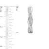 Thumbnail Image 3 of 1/3 CT. T.W. Lab-Grown Diamond Twist Hoop Earrings in Sterling Silver