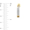Thumbnail Image 3 of 1/4 CT. T.W. Lab-Grown Diamond Double Row Open Hoop Earrings in Sterling Silver with 24K Gold Plate