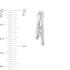 Thumbnail Image 3 of 1/4 CT. T.W. Lab-Grown Diamond Split Open Hoop Earrings in Sterling Silver