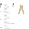Thumbnail Image 3 of 1/5 CT. T.W. Lab-Grown Diamond Split "V" Cuff Hoop Earrings in Sterling Silver with 24K Gold Plate
