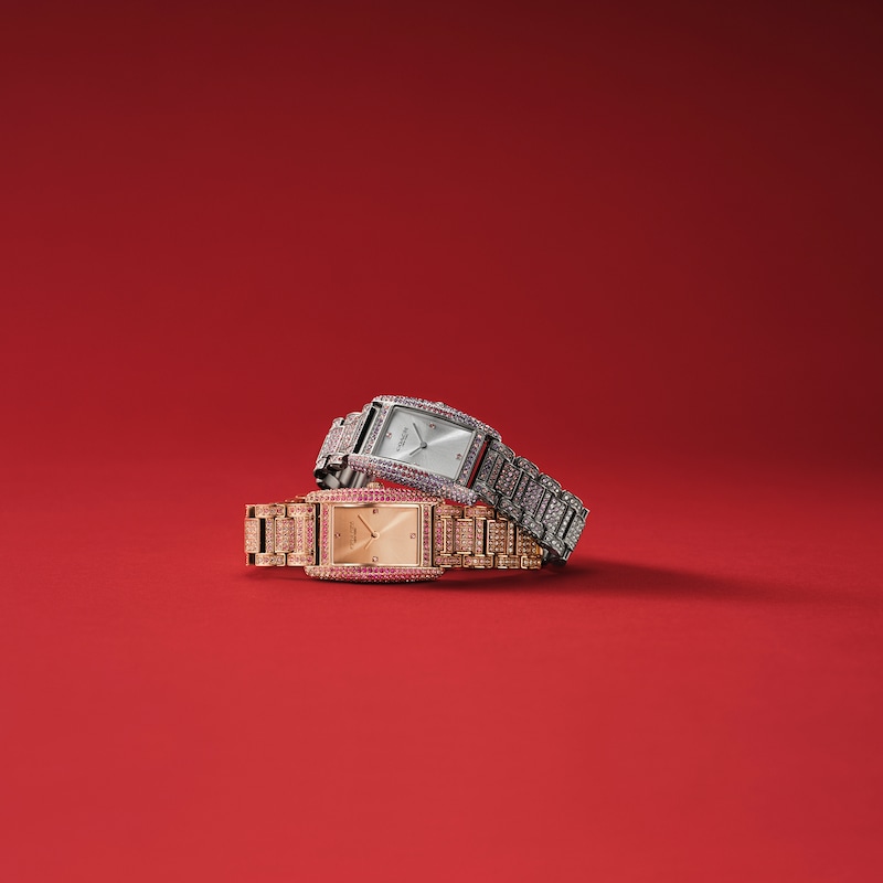 Main Image 5 of Ladies’ Coach Reese Pink and Purple Ombré Crystal Watch with Rectangular Silver-Tone Dial (Model: 14504413)