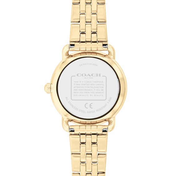 Ladiesâ Coach Elliot Gold-Tone IP Watch with Dial (Model