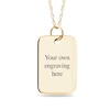 Thumbnail Image 2 of Engravable Fingerprint Rectangle Pendant in 10K White, Yellow or Rose Gold (1 Fingerprint and 3 Lines)