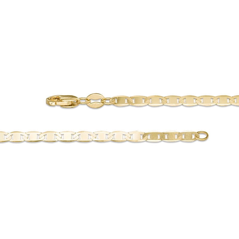 Main Image 2 of 2.3mm Diamond-Cut Mariner Chain Necklace in Solid 10K Gold - 20"