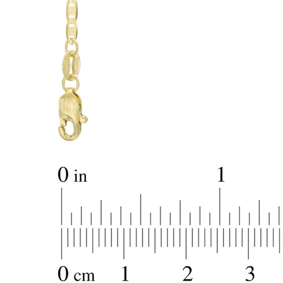 2.1mm Diamond-Cut Mariner Chain Necklace in Solid 10K Gold - 20"
