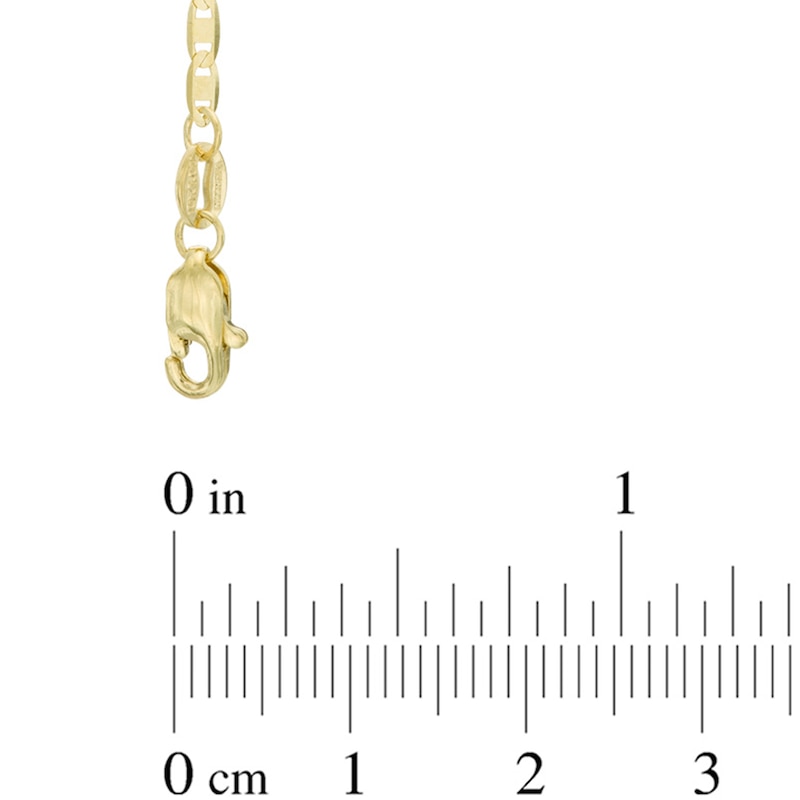 Main Image 2 of 2.1mm Diamond-Cut Mariner Chain Necklace in Solid 10K Gold - 20"