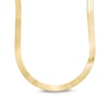 Thumbnail Image 1 of 6.0mm Herringbone Chain Necklace in Hollow 14K Gold - 18"