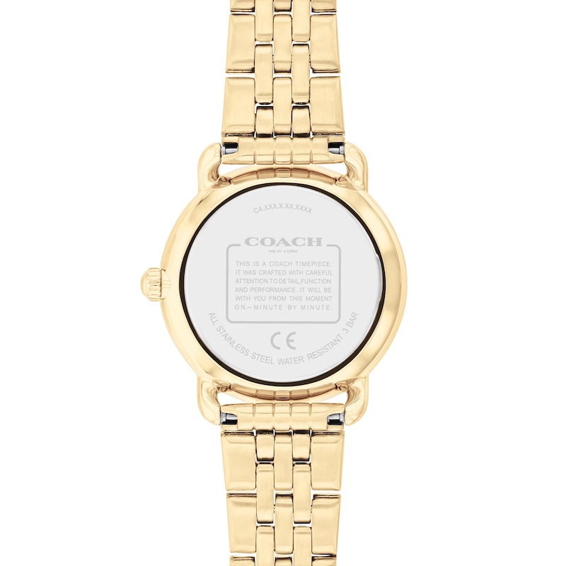 Main Image 3 of Ladies’ Coach Elliot Gold-Tone IP Watch with Red Dial (Model: 14504445)