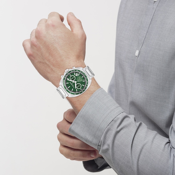 Menâs Coach Charter Chronograph Watch with Green Dial (Model: 14602701)