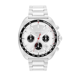 Men’s Coach Charter Chronograph Watch with Silver-Tone Dial (Model: 14602702)