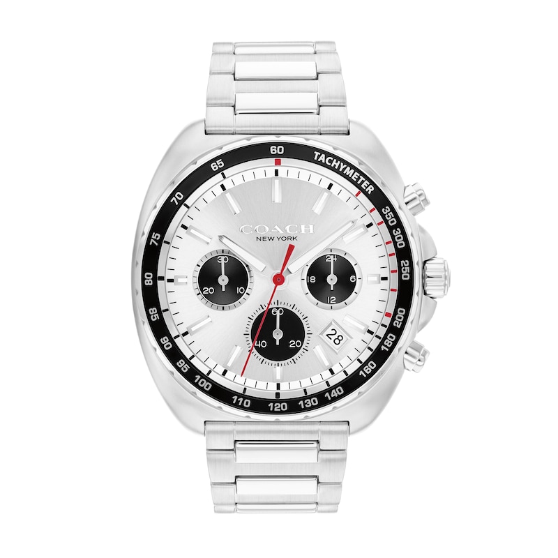 Main Image 1 of Men’s Coach Charter Chronograph Watch with Silver-Tone Dial (Model: 14602702)