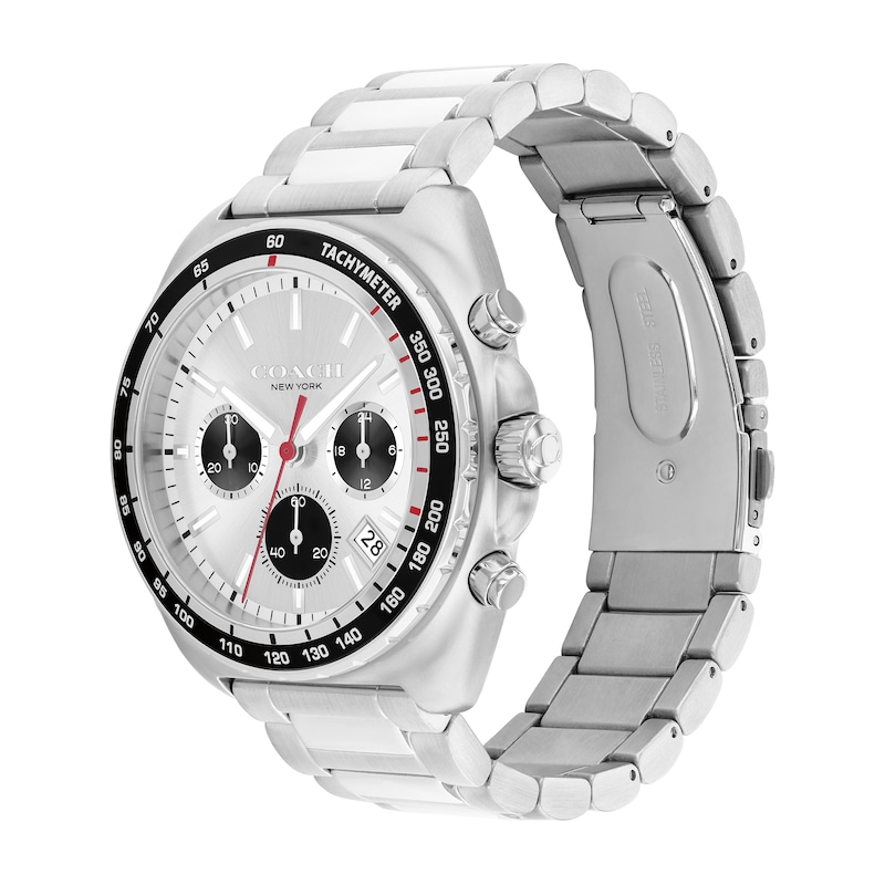 Main Image 2 of Men’s Coach Charter Chronograph Watch with Silver-Tone Dial (Model: 14602702)
