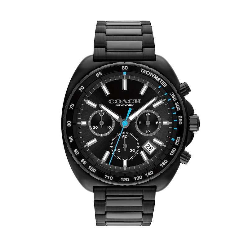 Main Image 1 of Men’s Coach Charter Black IP Chronograph Watch with Black Dial (Model: 14602705)