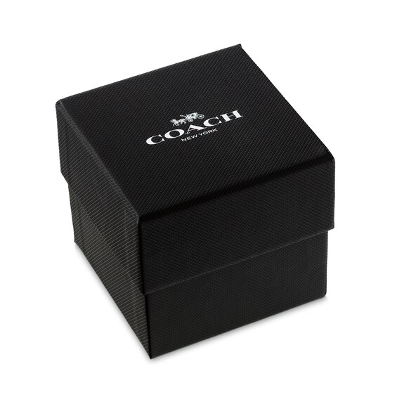 Menâs Coach Charter Black IP Chronograph Watch with Black Dial (Model: 14602705)