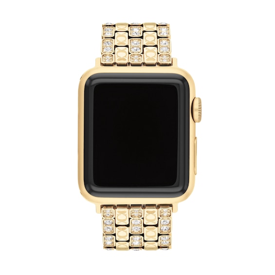 Ladies’ Coach Apple Watch Crystal Straps Interchangeable Replacement Band Smart Watch Attachment (Model: 14700262)