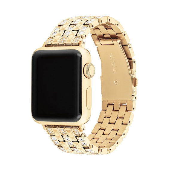 Ladies’ Coach Apple Watch Crystal Straps Interchangeable Replacement Band Smart Watch Attachment (Model: 14700262)