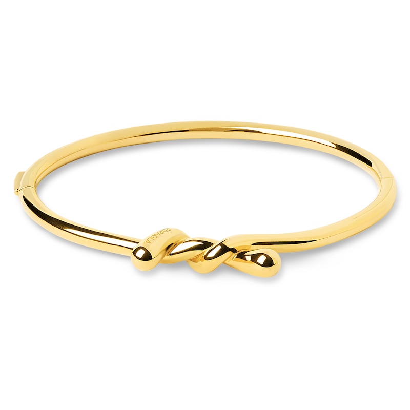 Main Image 1 of PDPAOLA™ at Zales Twist Cuff Bangle in Sterling Silver with 18K Gold Plate - 6.83"