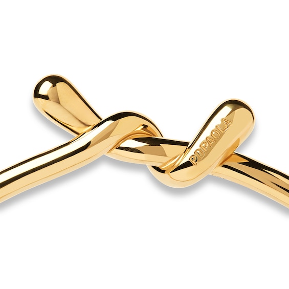 PDPAOLAâ¢ at Zales Twist Cuff Bangle in Sterling Silver with 18K Gold Plate - 6.83"