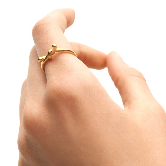 PDPAOLAâ¢ at Zales Twist Ring Sterling Silver with 18K Gold Plate