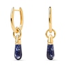 Thumbnail Image 2 of PDPAOLA™ at Zales Blue Sodalite Small Teardrop Dangle Single Hoop Earring in Sterling Silver with 18K Gold Plate