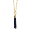 Thumbnail Image 2 of PDPAOLA™ at Zales Blue Sodalite Large Teardrop Hoop Earring and Necklace Charm in Sterling Silver with 18K Gold Plate