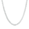 Thumbnail Image 1 of 3.6mm Curb Chain Necklace in Solid 14K White Gold - 20"